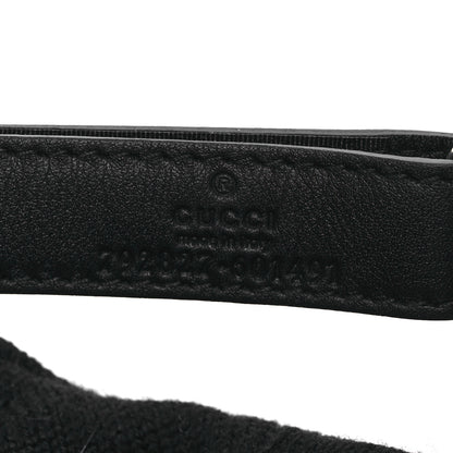 Gucci Covered Wool GG Monogram Baseball Hat XXL Grey Dark Grey Black 10 of 12