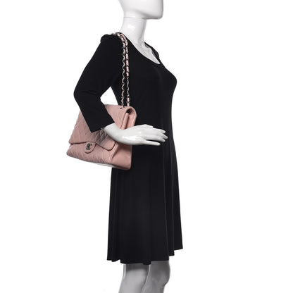 Chanel Lambskin Quilted Maxi Single Flap Pink 2 of 19