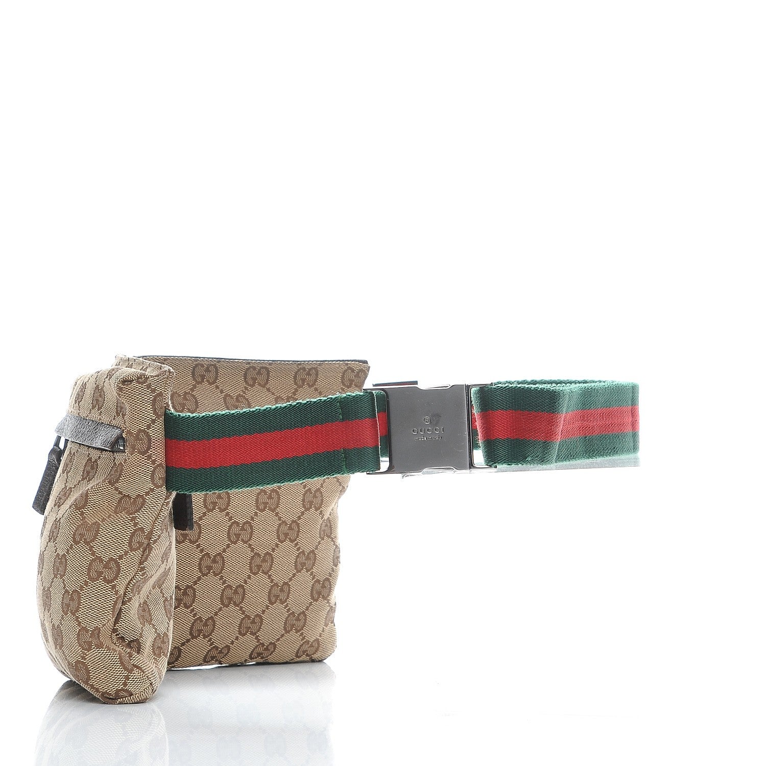 Gucci Monogram Web Belt Bag Dark Brown 3 of 7