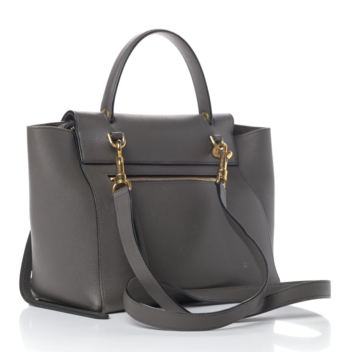 Celine Grained Calfskin Mini Belt Bag Grey 2 of 12