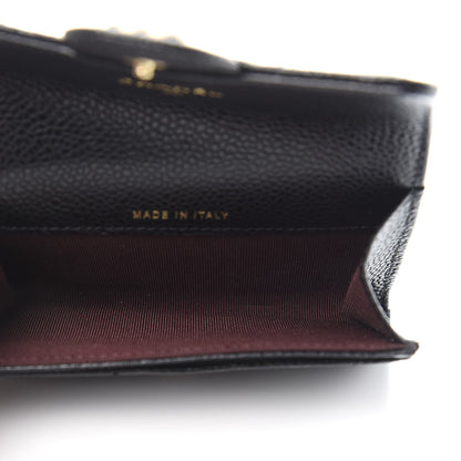 Chanel Caviar Quilted Flap Card Holder Wallet Black 5 of 11