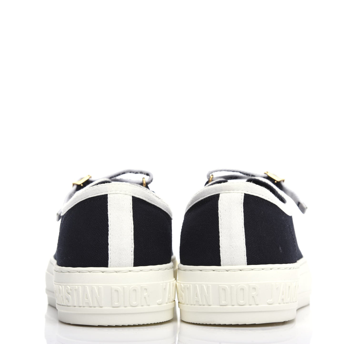 Canvas Walk'N'Dior Low Top Sneakers 38 Black