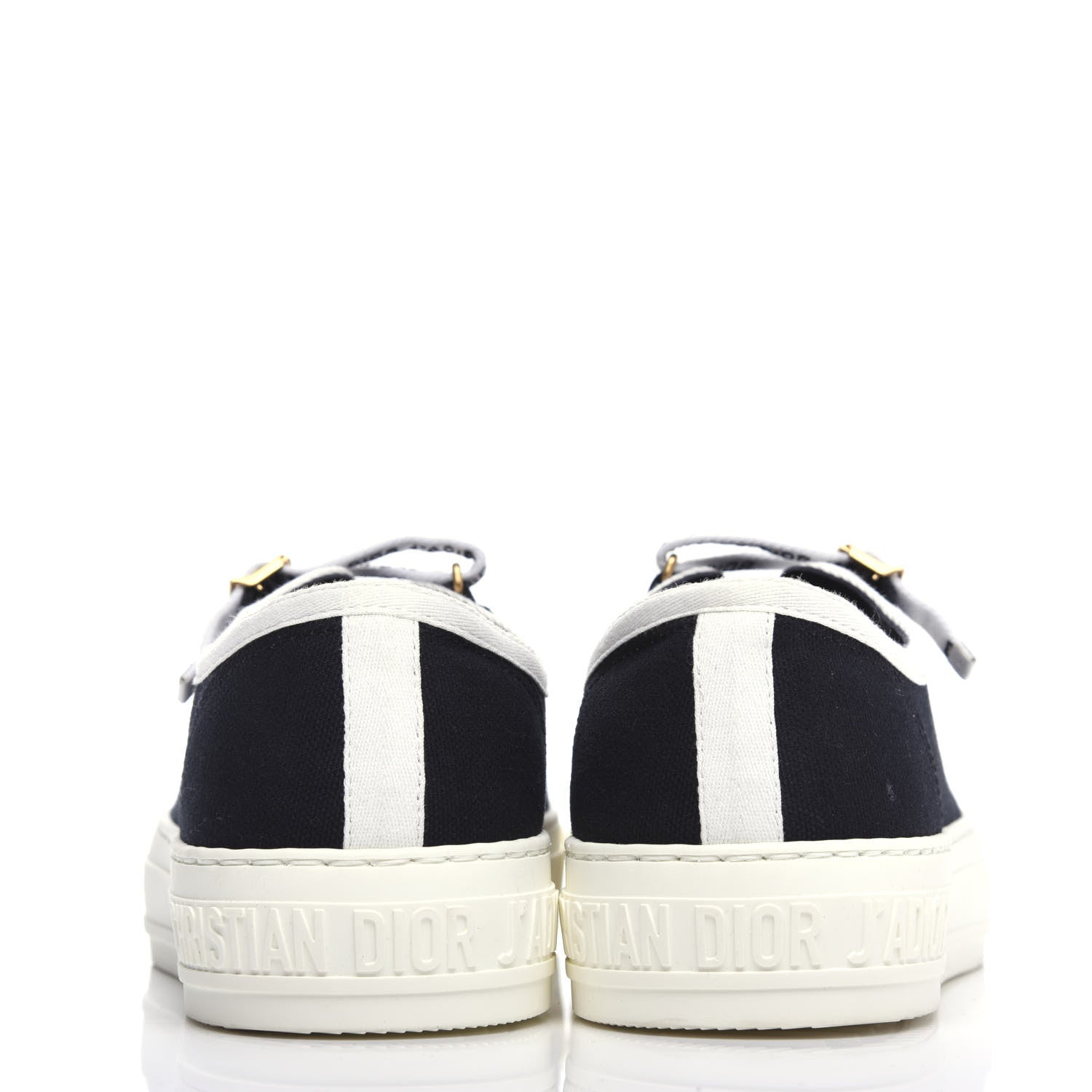 Christian Dior Canvas Walk'N'Dior Low Top Sneakers 38 Black 7 of 9