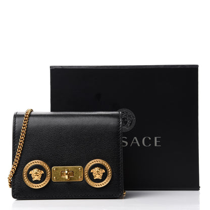 Versace Calfskin Mini Icon Handbag Black 7 of 7