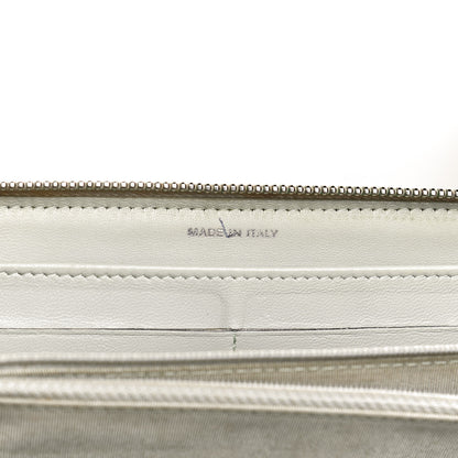 Chanel Lambskin Quilted Large Gusset Zip Around Wallet Light Green 7 of 12