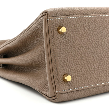 Hermes Togo Kelly Retourne 28 Etoupe 8 of 8