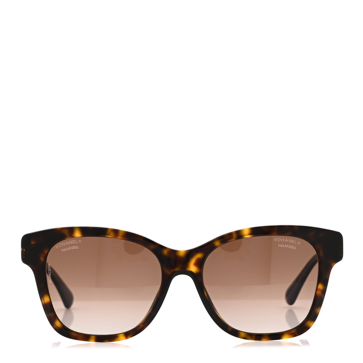 Acetate Polarized Pearl CC Square Sunglasses 5482-H-A Dark Tortoise