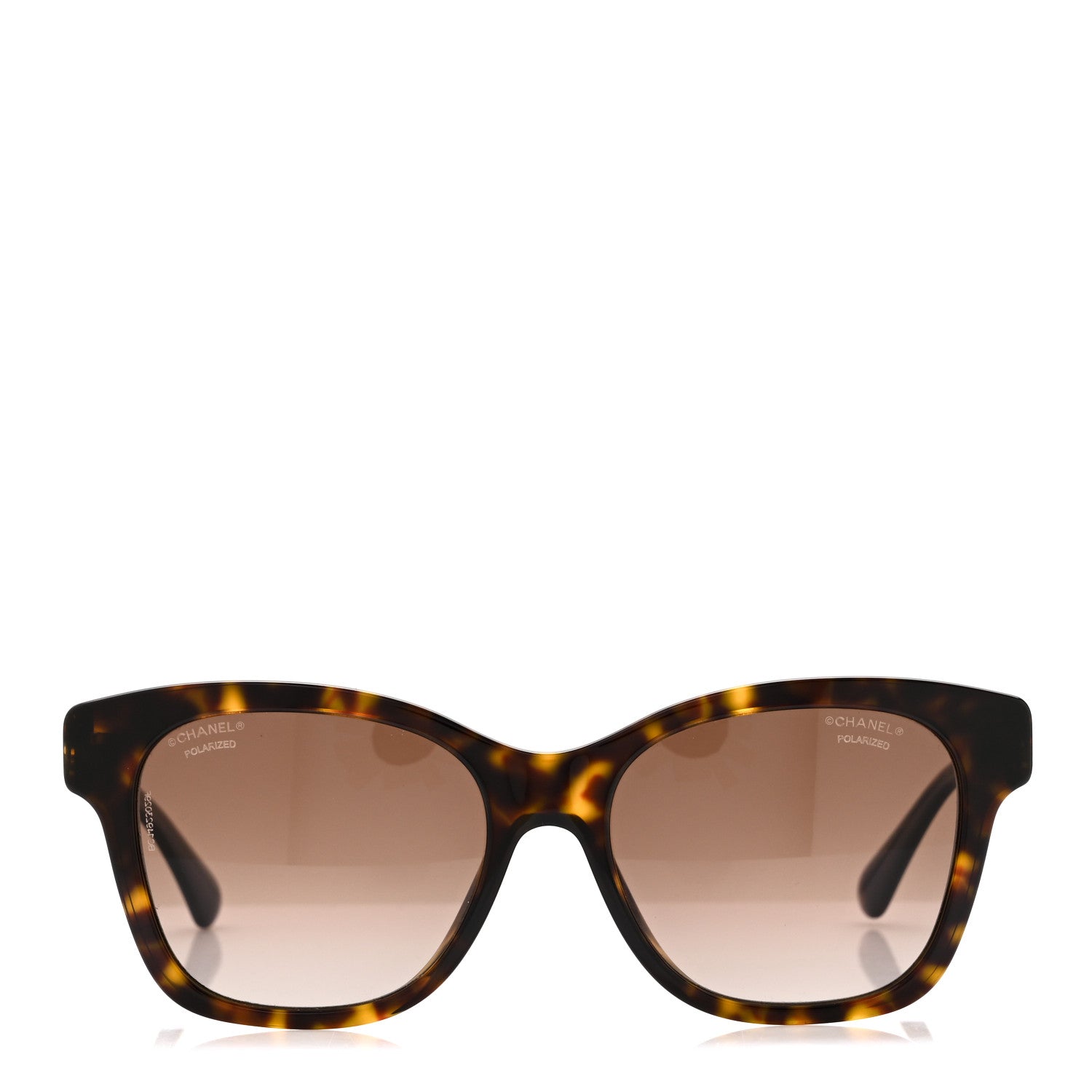Chanel Acetate Polarized Pearl CC Square Sunglasses 5482-H-A Dark Tortoise 2 of 7