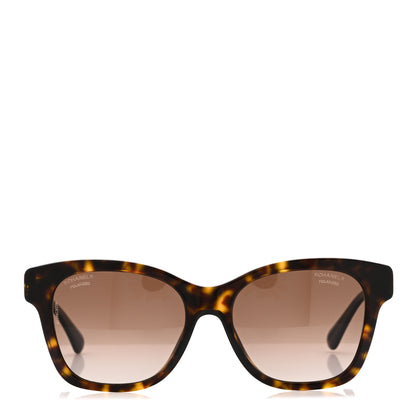 Chanel Acetate Polarized Pearl CC Square Sunglasses 5482-H-A Dark Tortoise 2 of 7