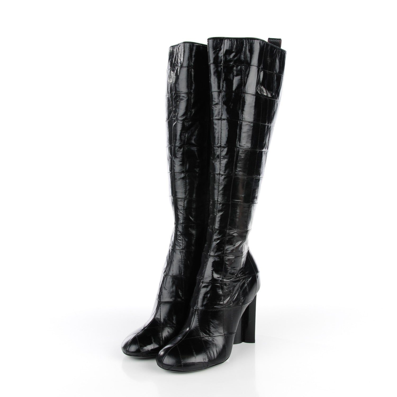 Louis Vuitton Eel Instinct High Boots 36 Black 3 of 7