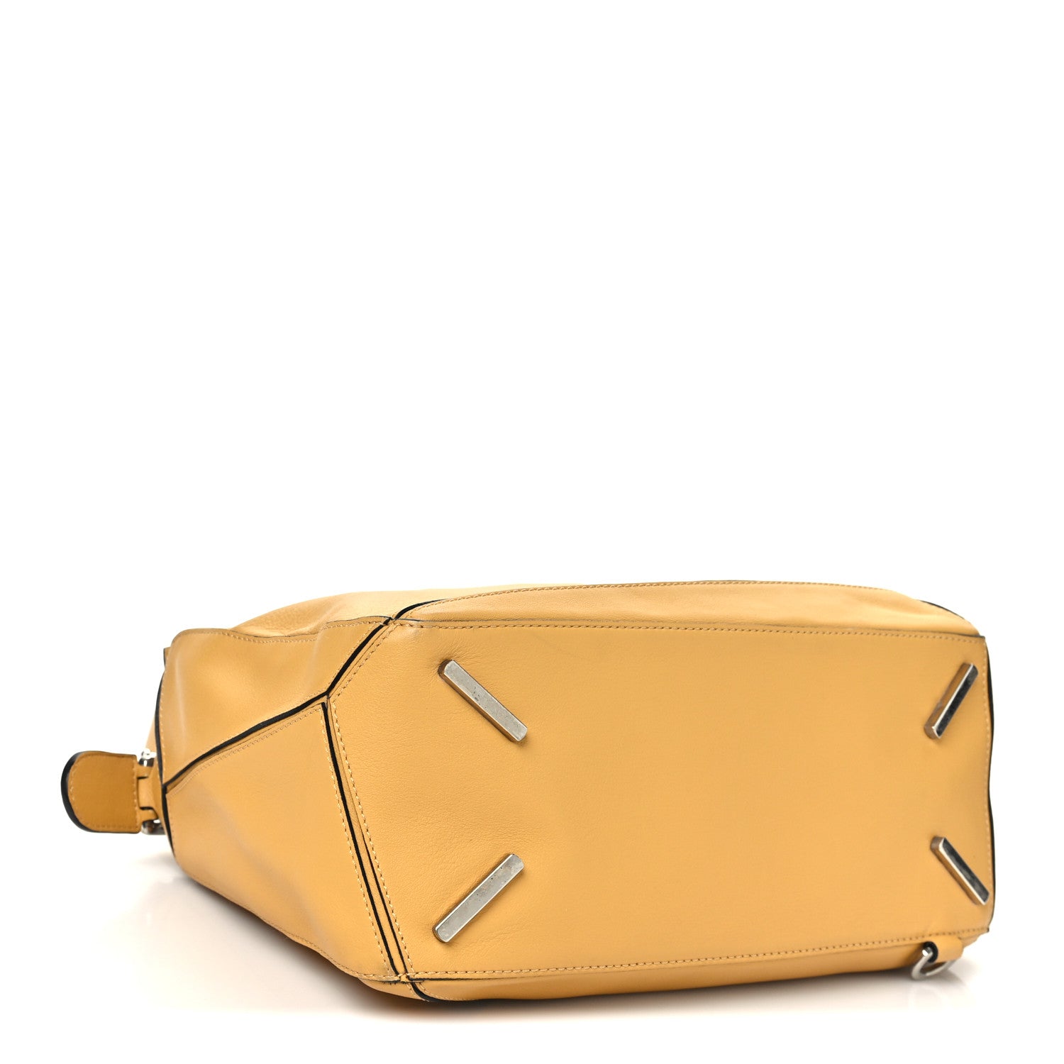 Loewe Calfskin Medium Puzzle Bag Yellow 4 of 10