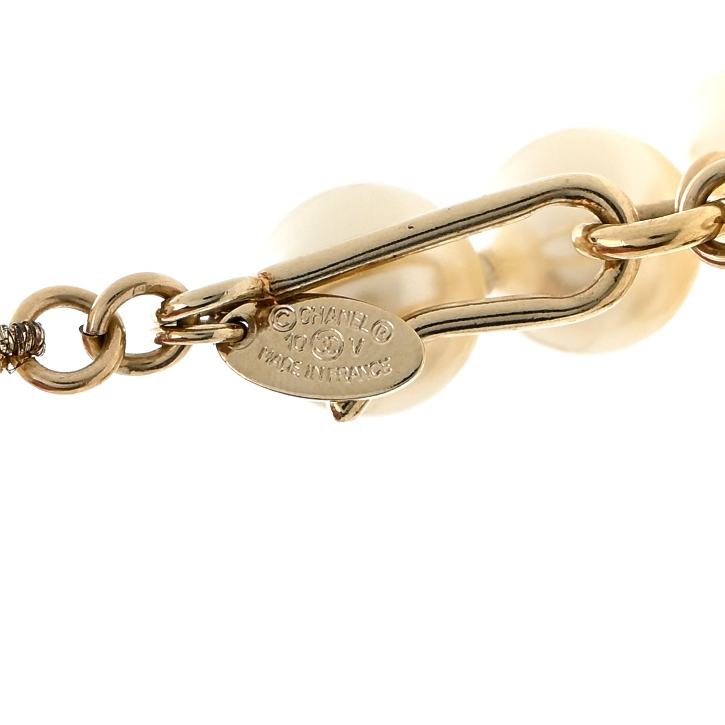 Pearl CC Double Strand Belt Gold