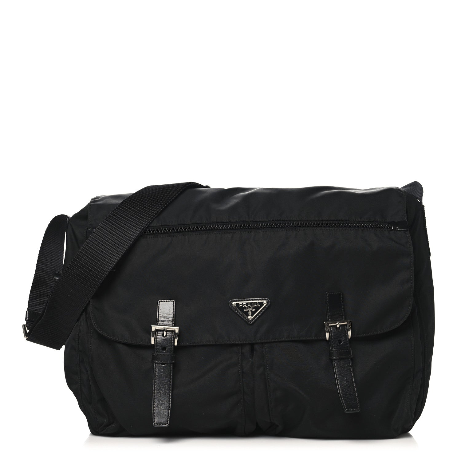 Prada Nylon Vela Sport Messenger Bag Black 1 of 9