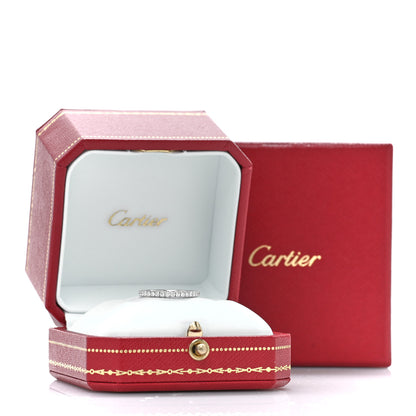 Cartier 18K White Gold Diamond 2mm Etincelle de Cartier Wedding Band Ring 49 4.75 5 of 5