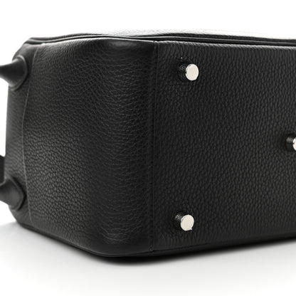 Hermes Taurillon Clemence Lindy 26 Black 9 of 12