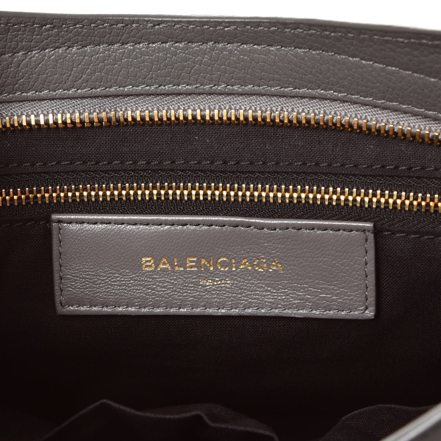 Chevre Gold Metallic Edge Hardware S City Gris Acier