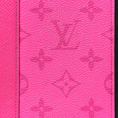 Louis Vuitton Taigarama Vertical Zippy Wallet Fuchsia 7 of 9