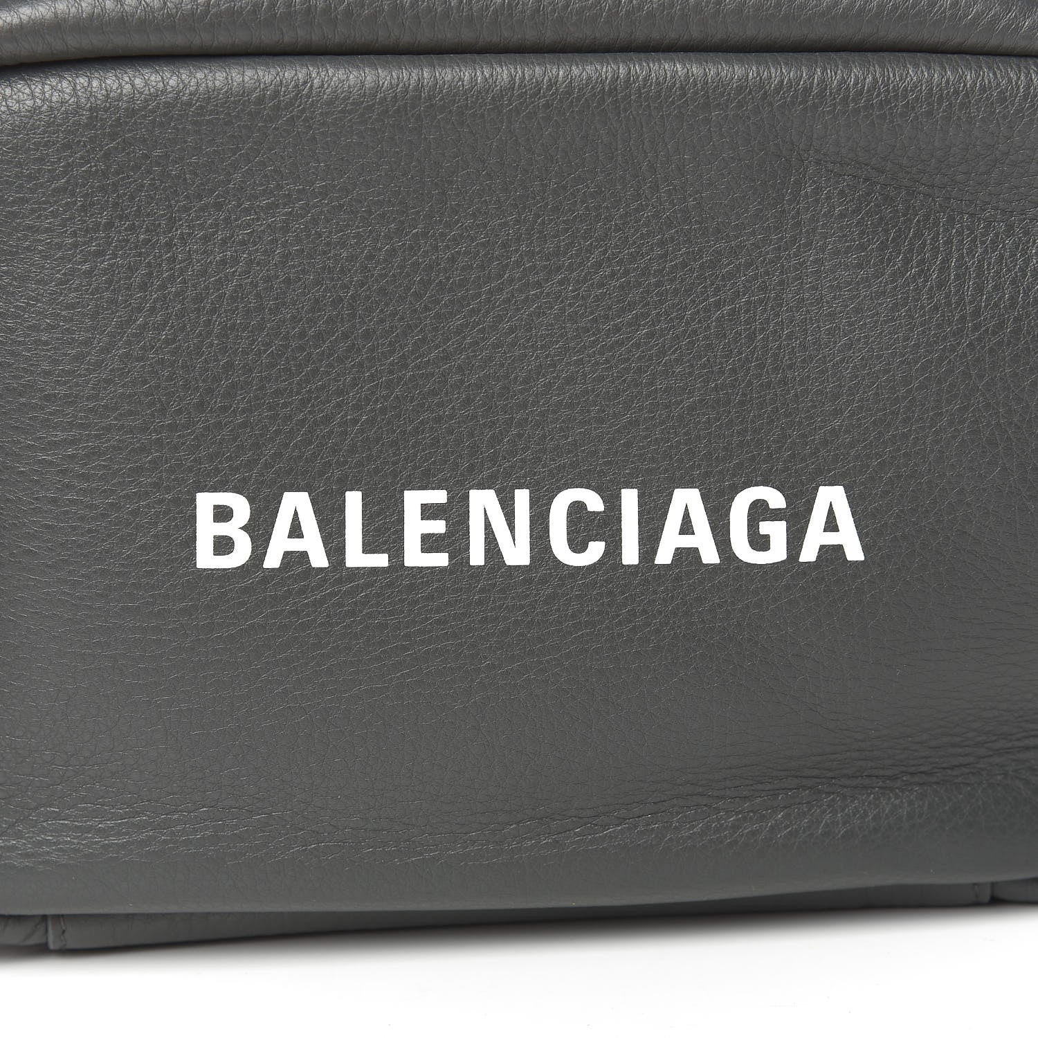 Balenciaga Smooth Calfskin Logo S Everyday Camera Bag Gris Fossile White 10 of 10