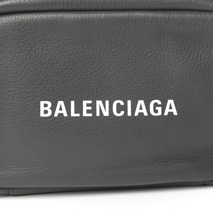 Balenciaga Smooth Calfskin Logo S Everyday Camera Bag Gris Fossile White 10 of 10