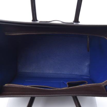 Celine Smooth Calfskin Mini Tri-Color Luggage Acajou 5 of 9