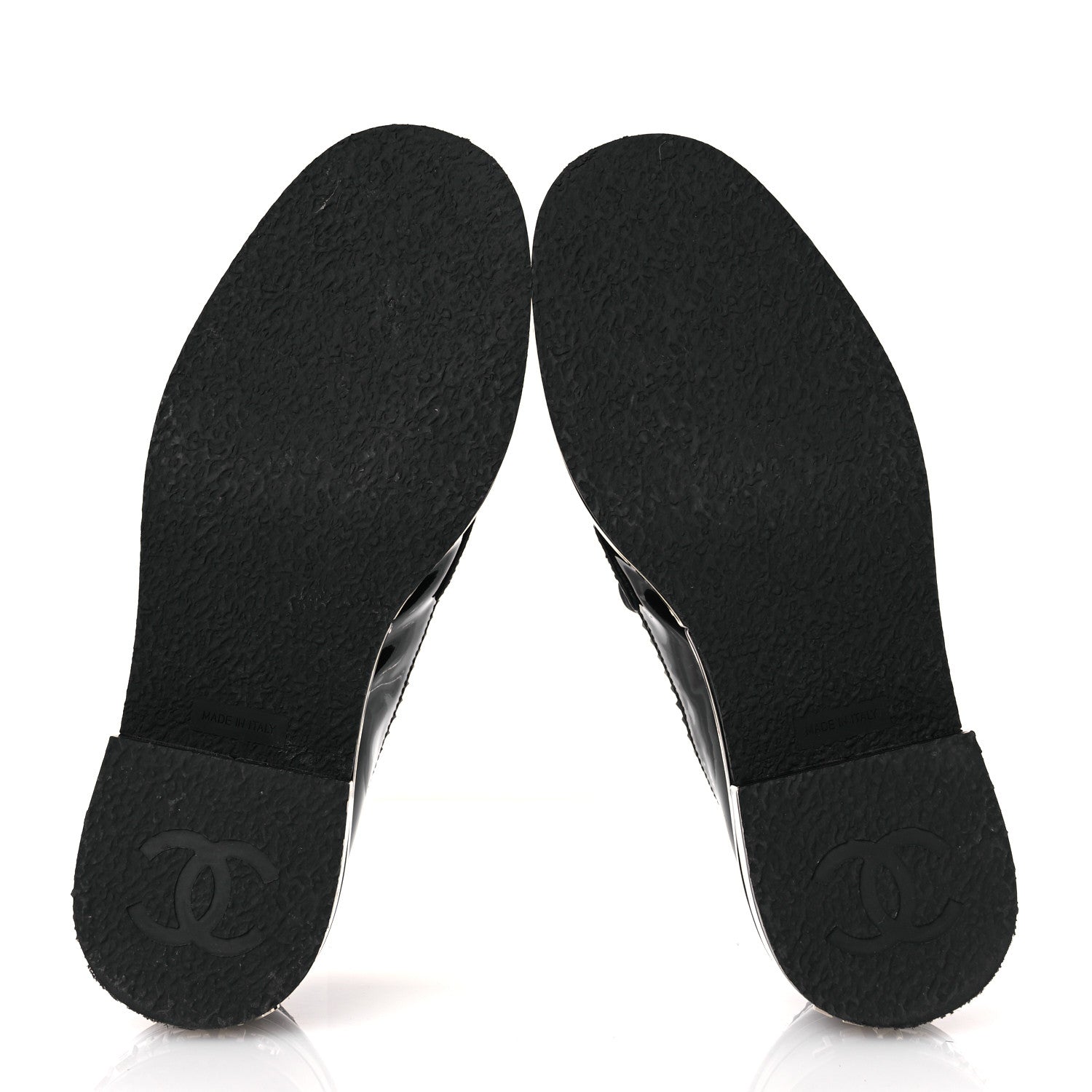 Chanel Patent Lambskin CC Chain Mocassin Loafers 37 Black 7 of 11