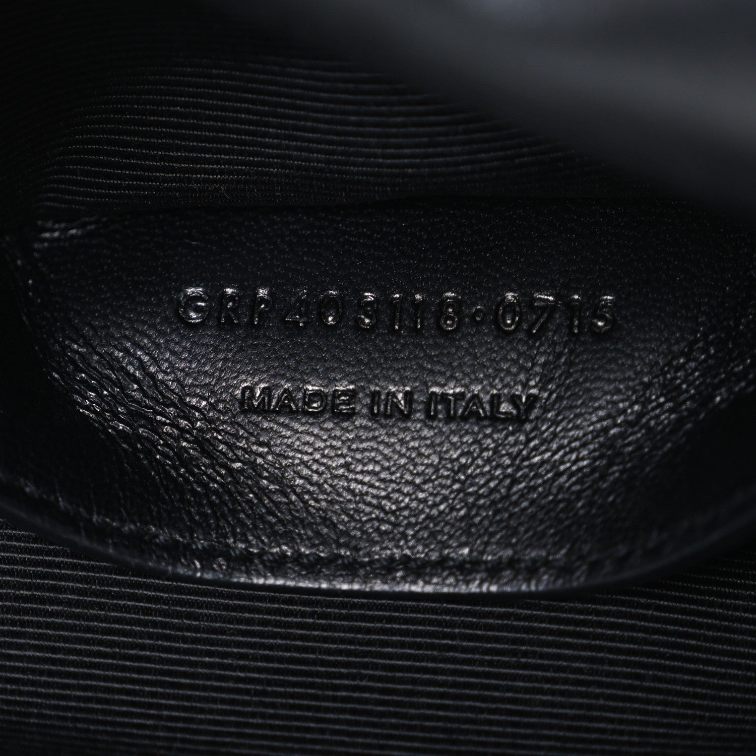 Saint Laurent Grained Calfskin Matelasse Chevron Medium Monogram Chain Bag Black 7 of 11