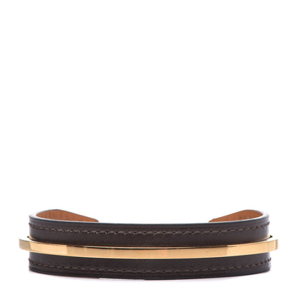 Hermes Box Binome Cuff M Chocolate 1 of 9