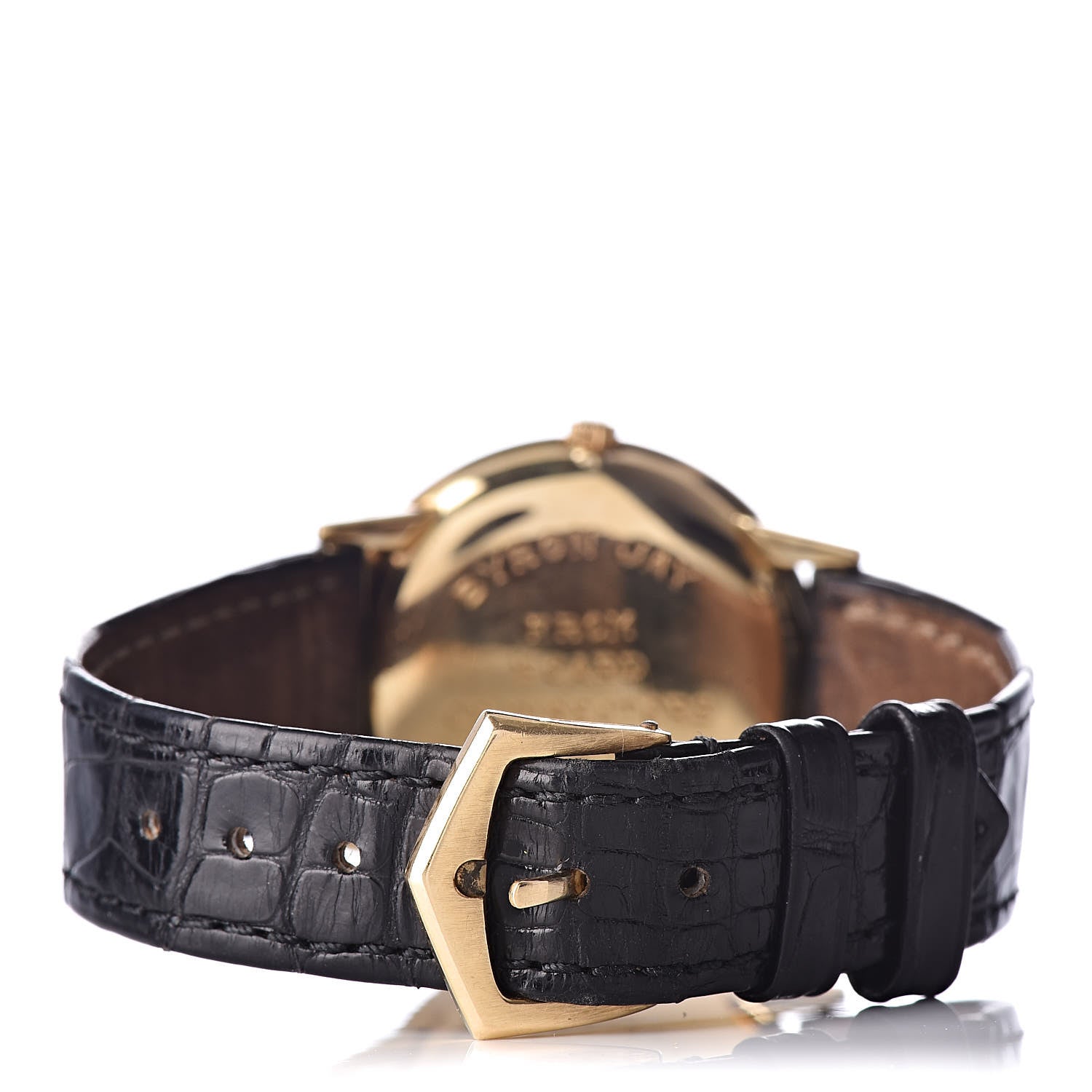 Patek Philippe 18K Yellow Gold Alligator 32mm Calatrava Manual Winding Watch 3536 4 of 7