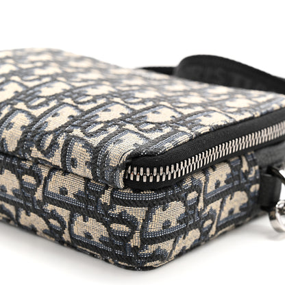 Christian Dior Oblique Pouch Navy Blue 10 of 11