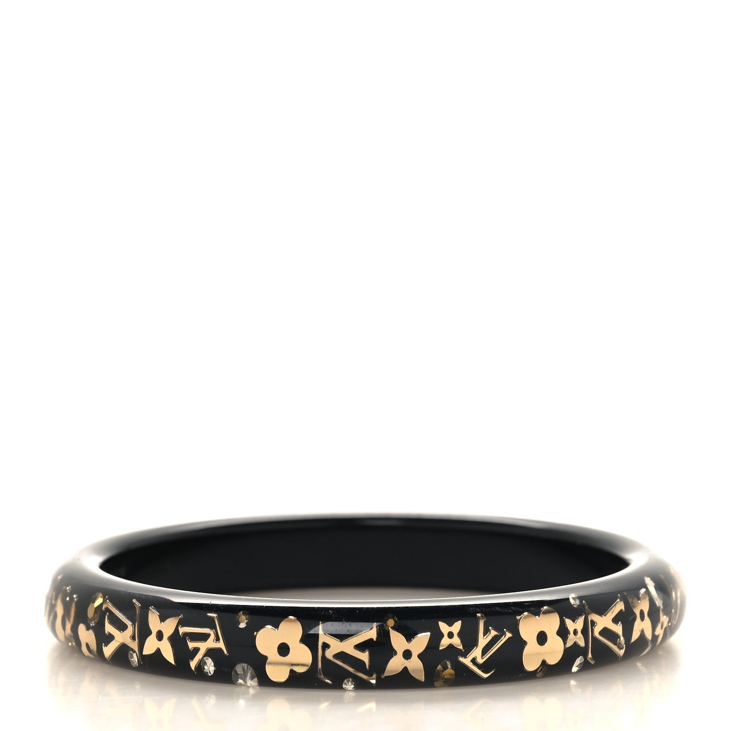 Louis Vuitton Resin Swarovski Small Inclusion Bracelet PM Black 3 of 3