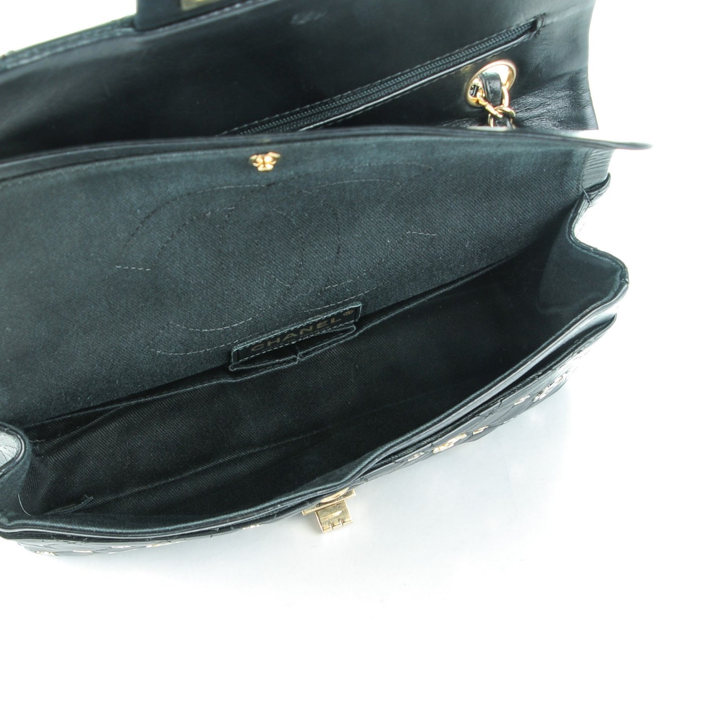Calfskin CC Punk 2.55 Reissue 225 Flap Black