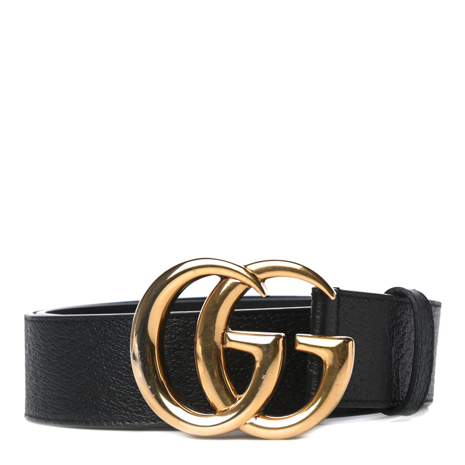 Gucci Textured Calfskin Double G 40mm Belt 80 32 Black 1 of 6