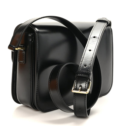 Celine Shiny Calfskin Medium Triomphe Black 3 of 10