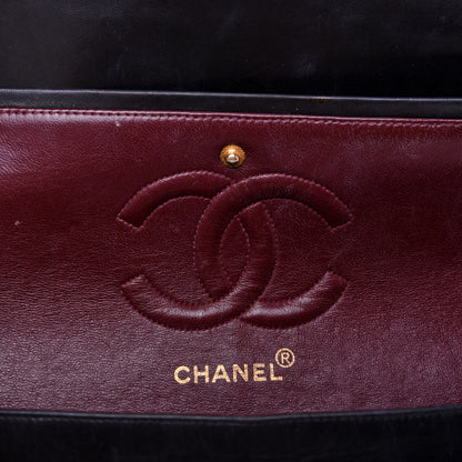 Chanel Lambskin Quilted Medium Double Flap Black 8 of 11