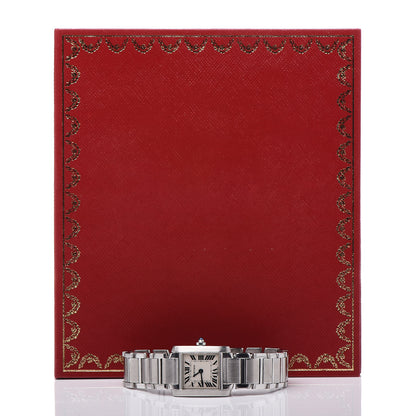 Cartier Stainless Steel 20mm Tank Francaise Quartz Watch 7 of 7