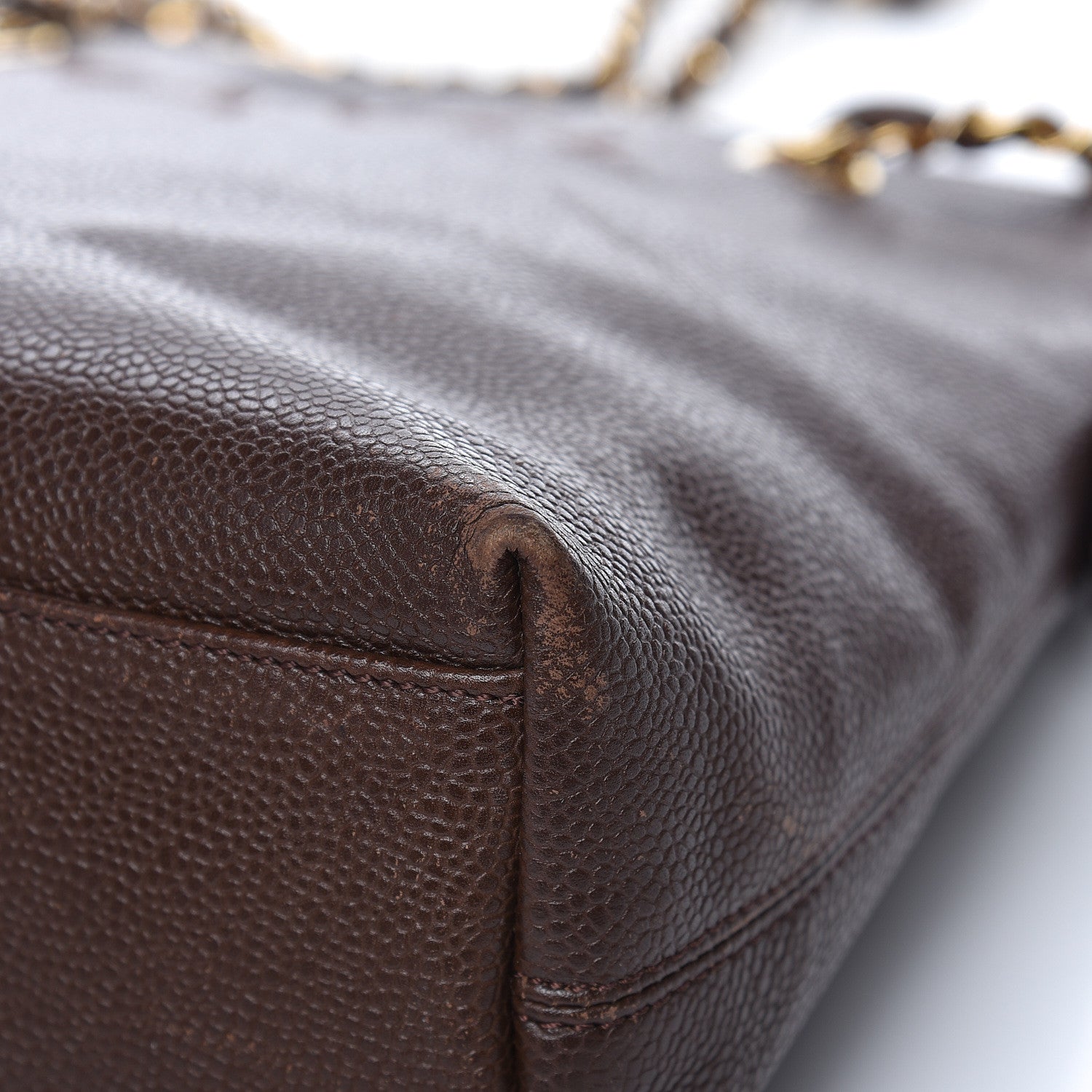 Chanel Caviar Shoulder Bag Brown 16 of 23