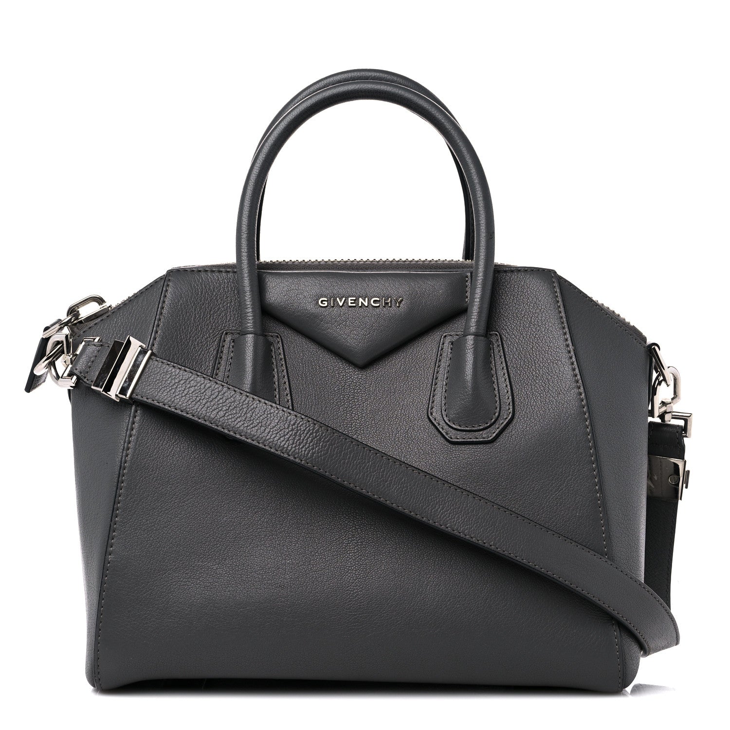 Givenchy Sugar Goatskin Small Antigona Dark Grey 1 of 13