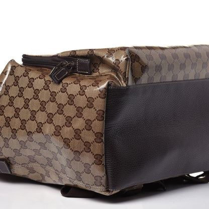Gucci Crystal Monogram Backpack Dark Brown 8 of 12