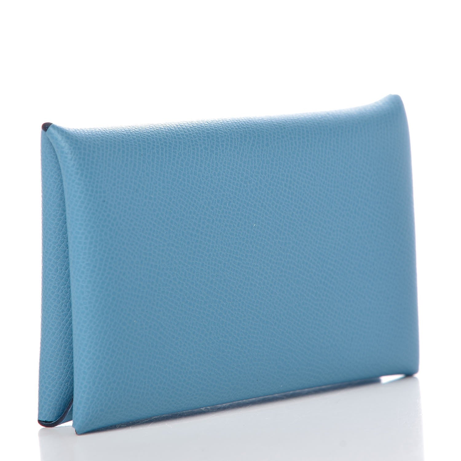 Hermes Epsom Calvi Card Case Bleu du Nord 3 of 8