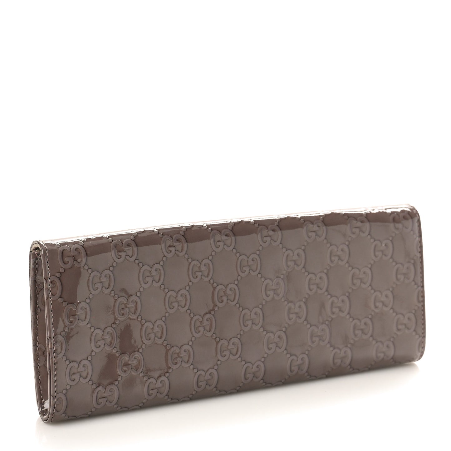 Patent Guccissima Small Broadway Clutch Lavender