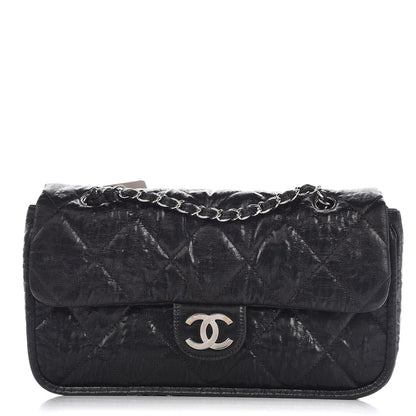 Chanel Coated Canvas Quilted Le Marais Flap Black 1 of 8