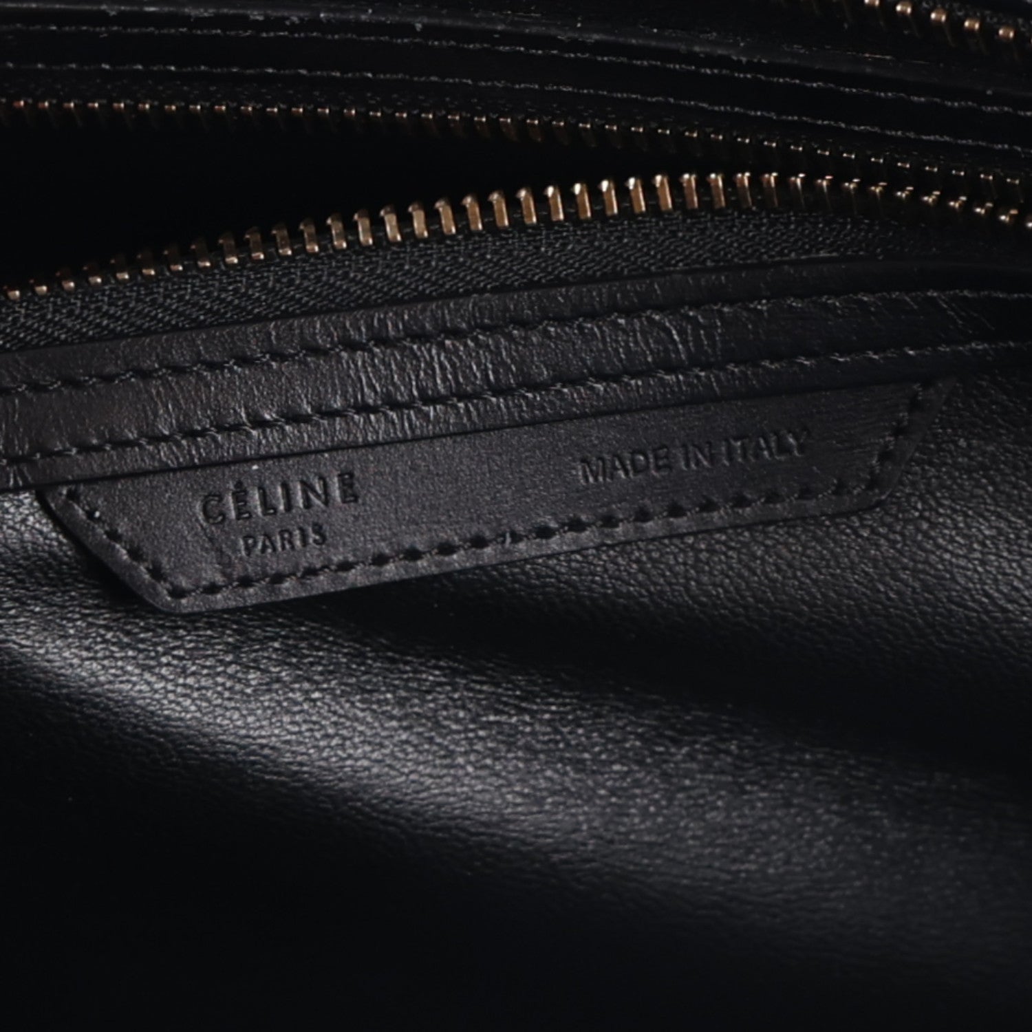 Celine Smooth Calfskin Multicolor Double Stitching Micro Luggage Black 6 of 10