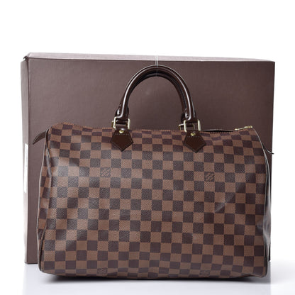 Louis Vuitton Damier Ebene Speedy 35 8 of 8