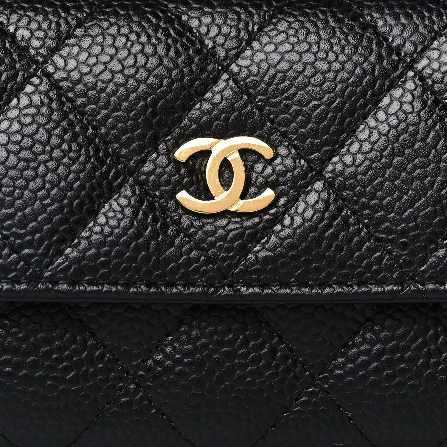 Chanel Caviar Quilted Flap Card Holder Black 9 of 10