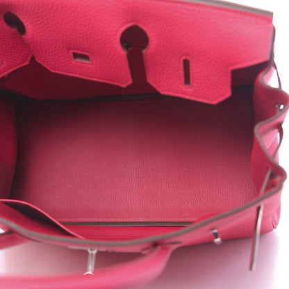 Hermes Taurillon Clemence Birkin 30 Rose Extreme 5 of 11