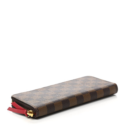 Louis Vuitton Damier Ebene Clemence Wallet Cherry 4 of 8
