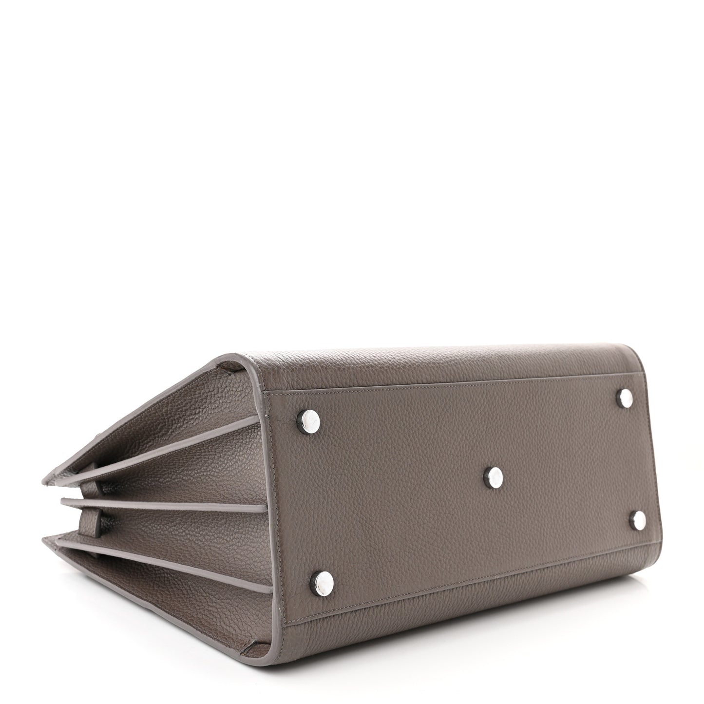 Grained Calfskin Small Sac De Jour Fog