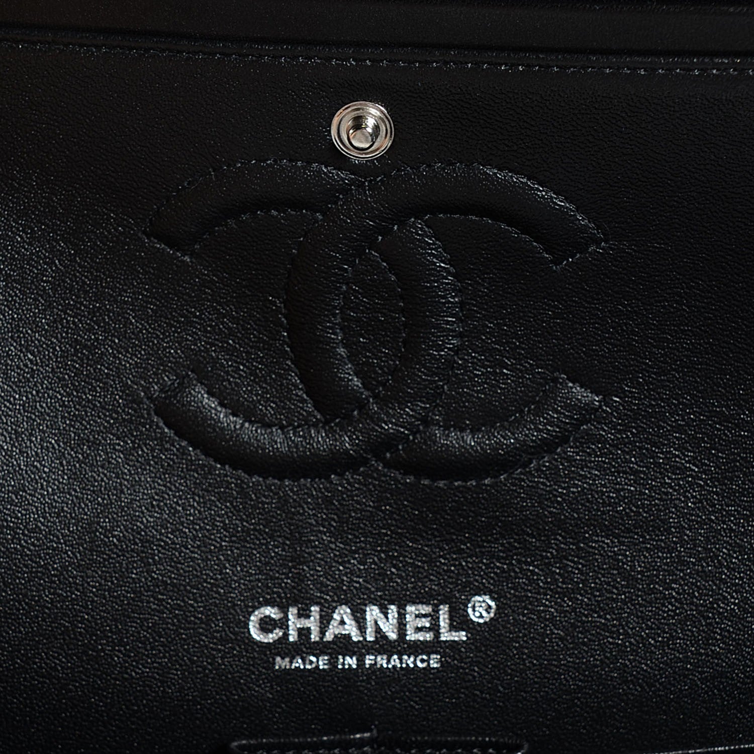 Chanel Lambskin Quilted Medium Double Flap Black 5 of 7