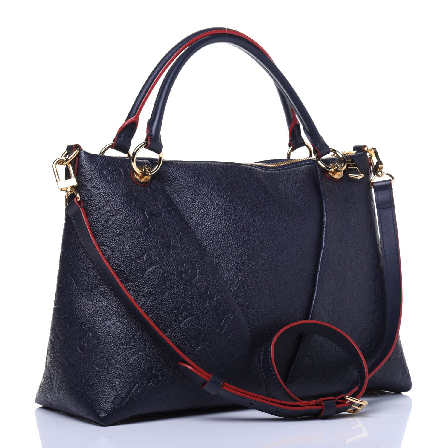 Louis Vuitton Empreinte V Tote MM Marine Rouge 3 of 22