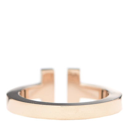 Tiffany 18K Rose Gold T Square Ring 49 5 3 of 5